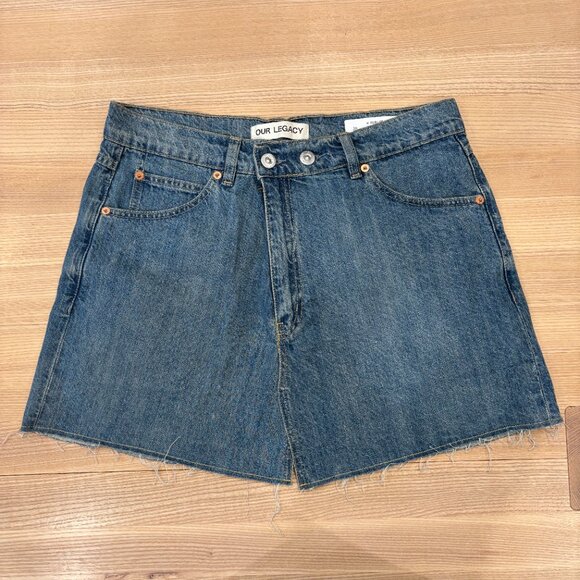 OUR LEGACY Cover Denim Skirt 38 - Picture 1 of 6